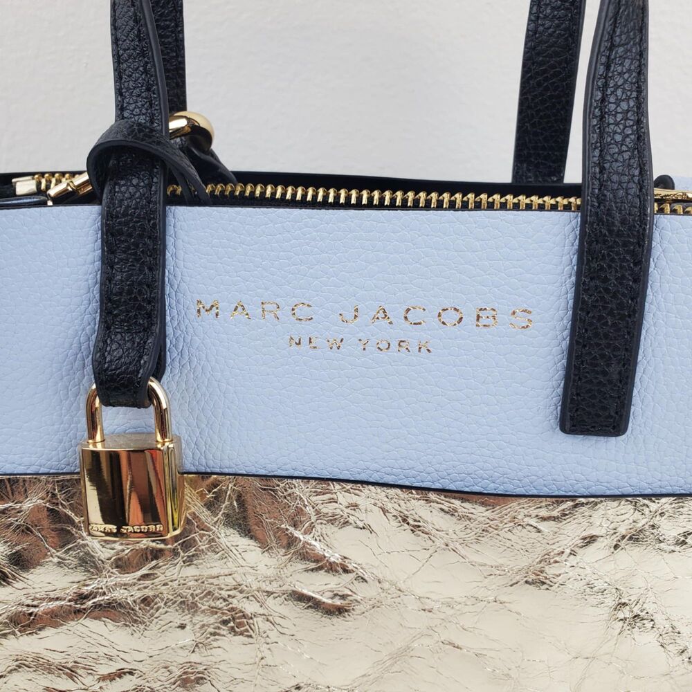 Marc Jacobs Mini Grind Colorblock Light Blue & Go… - image 4